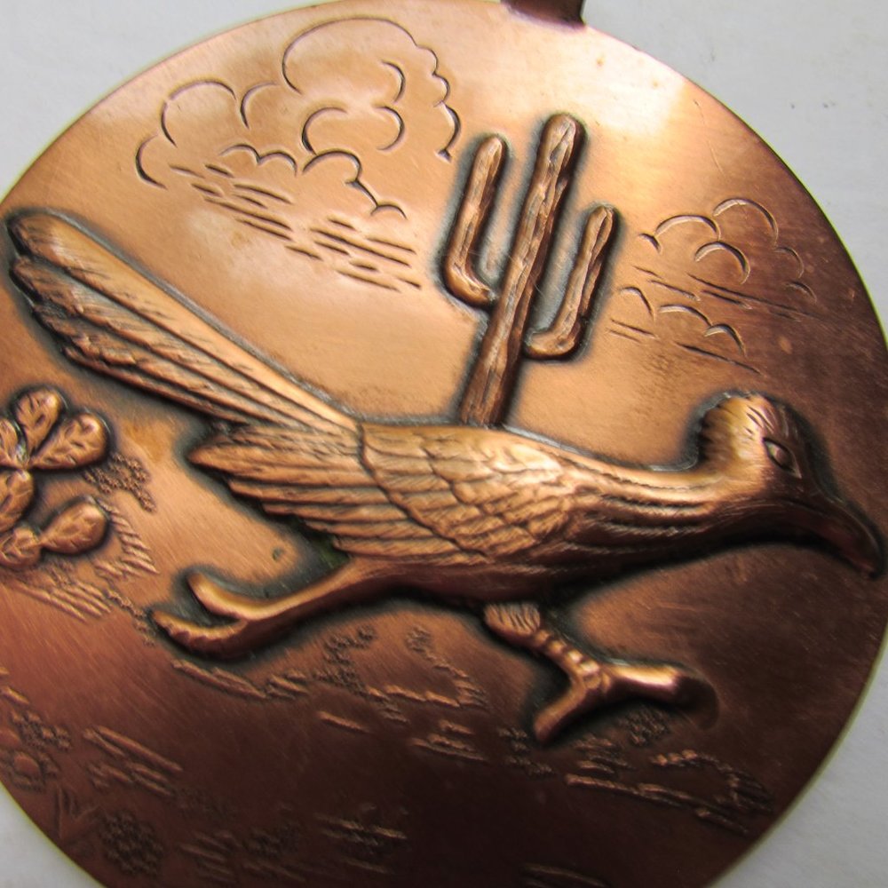 Solid Copper Road Runner Pendant SW Style - Picture 4 of 6